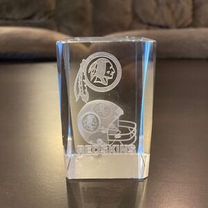 Redskins Clear 3D laser Crystal collectable‎